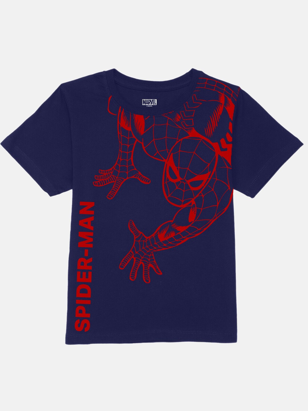 

YK Marvel Boys Superhero Printed Spider-Man T-shirt, Blue