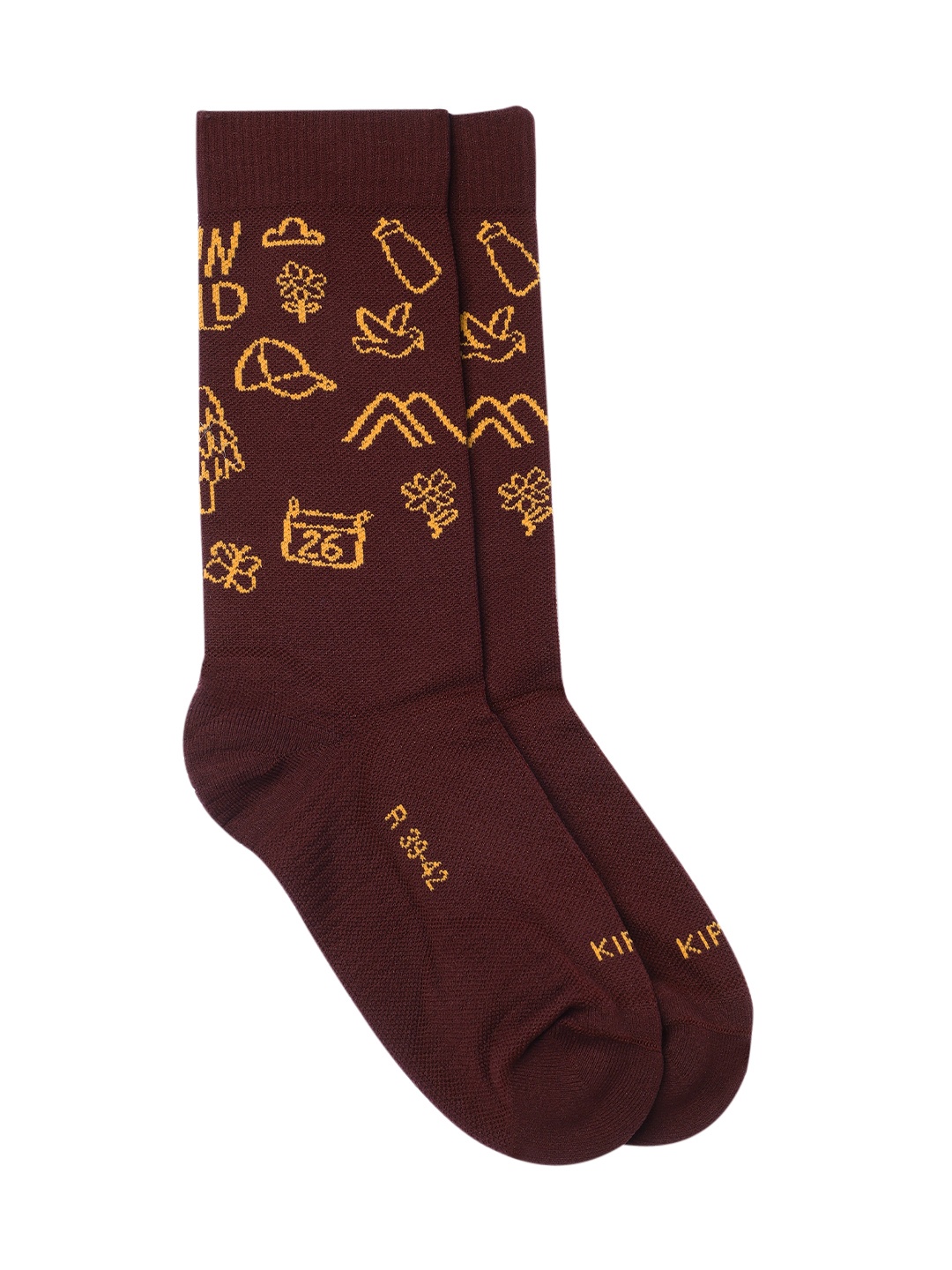 

KIPRUN By Decathlon Men Pack of 2 Run 500 Comfort Above Ankle Running Socks, Maroon