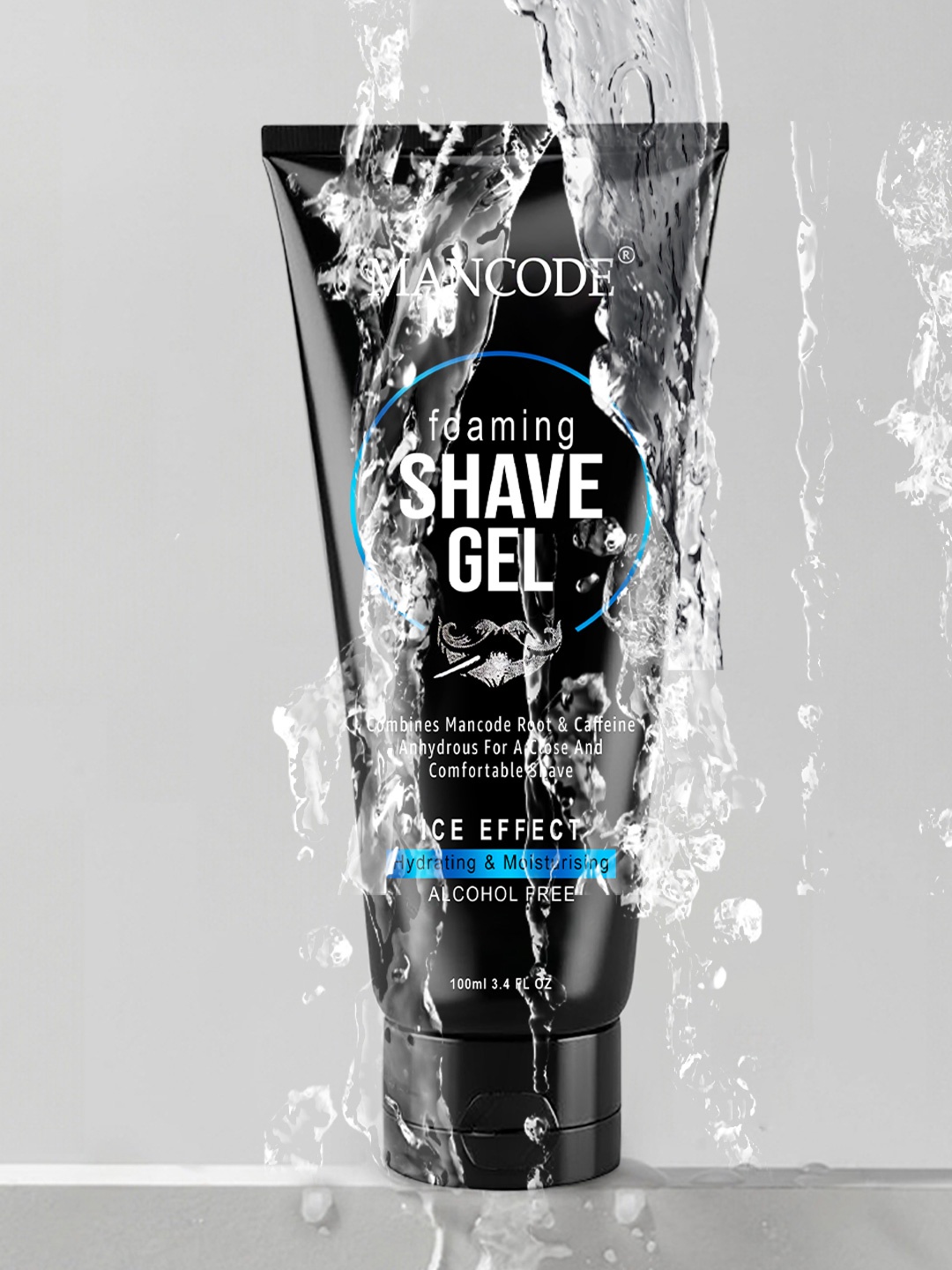 

MANCODE Hydrating & Moisturizing Foaming Shave Gel - 100 ml, Black