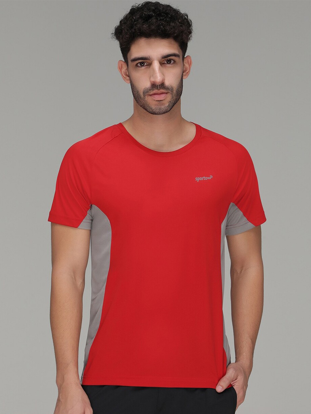 

SPORTO Half Sleeve T-shirt, Red