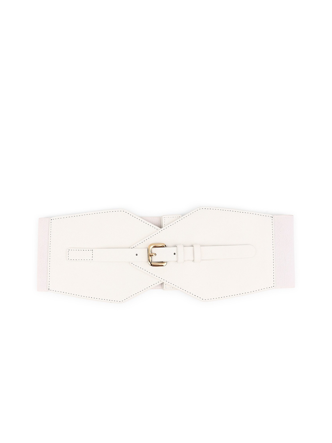 

Berrylush Women White Wide Belt