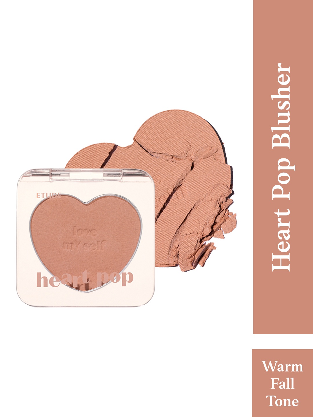 

ETUDE Heart Pop Long Lasting Matte Finish Blusher - Born to be Chic, Beige