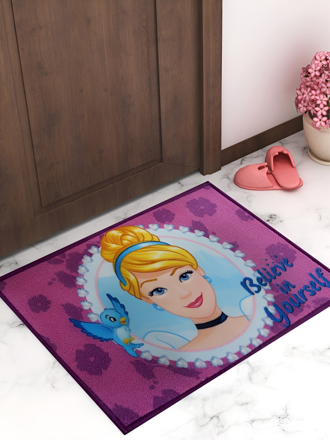 

Athom Living Purple & Blue Printed Anti Slip Doormat