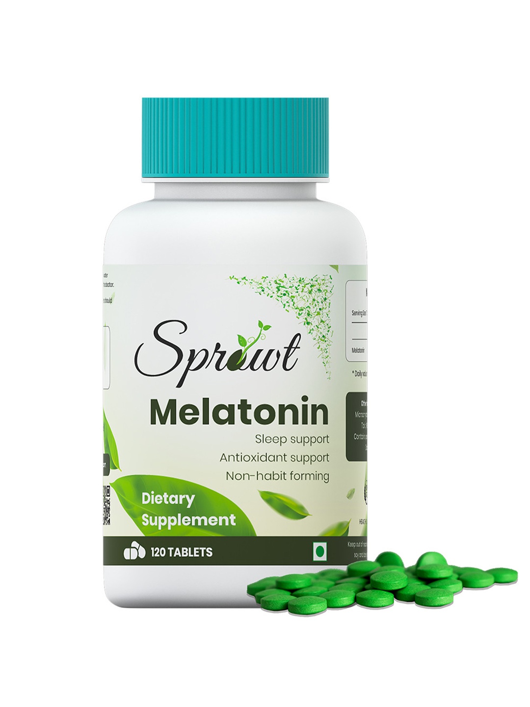 

Sprowt Melatonin 10mg Tablets - 120 Tablets, Green