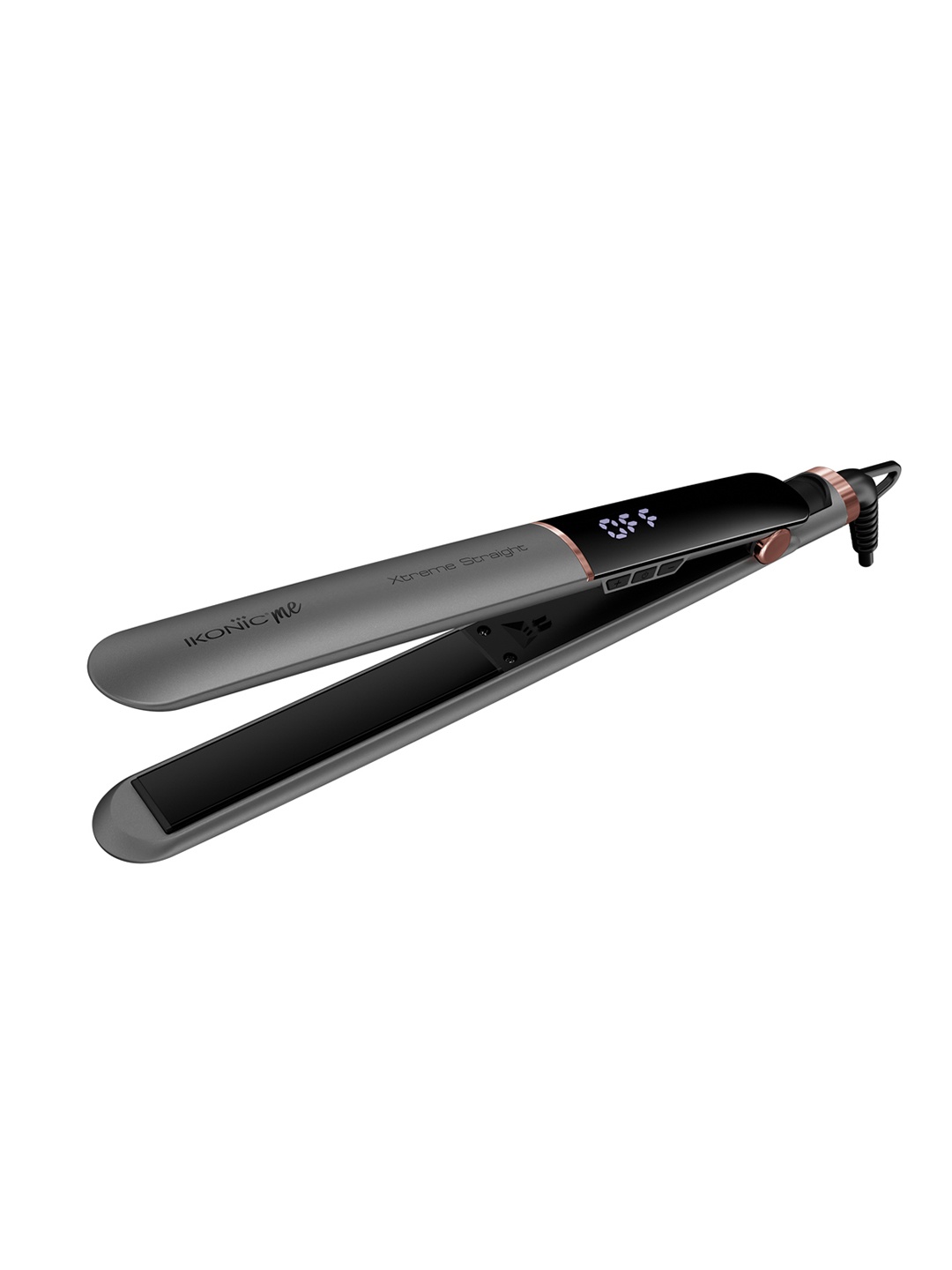 

Ikonic Me Xtreme Straight Hair Straightener with Extra Long Plates & Hand Lock Function - Stone, Grey