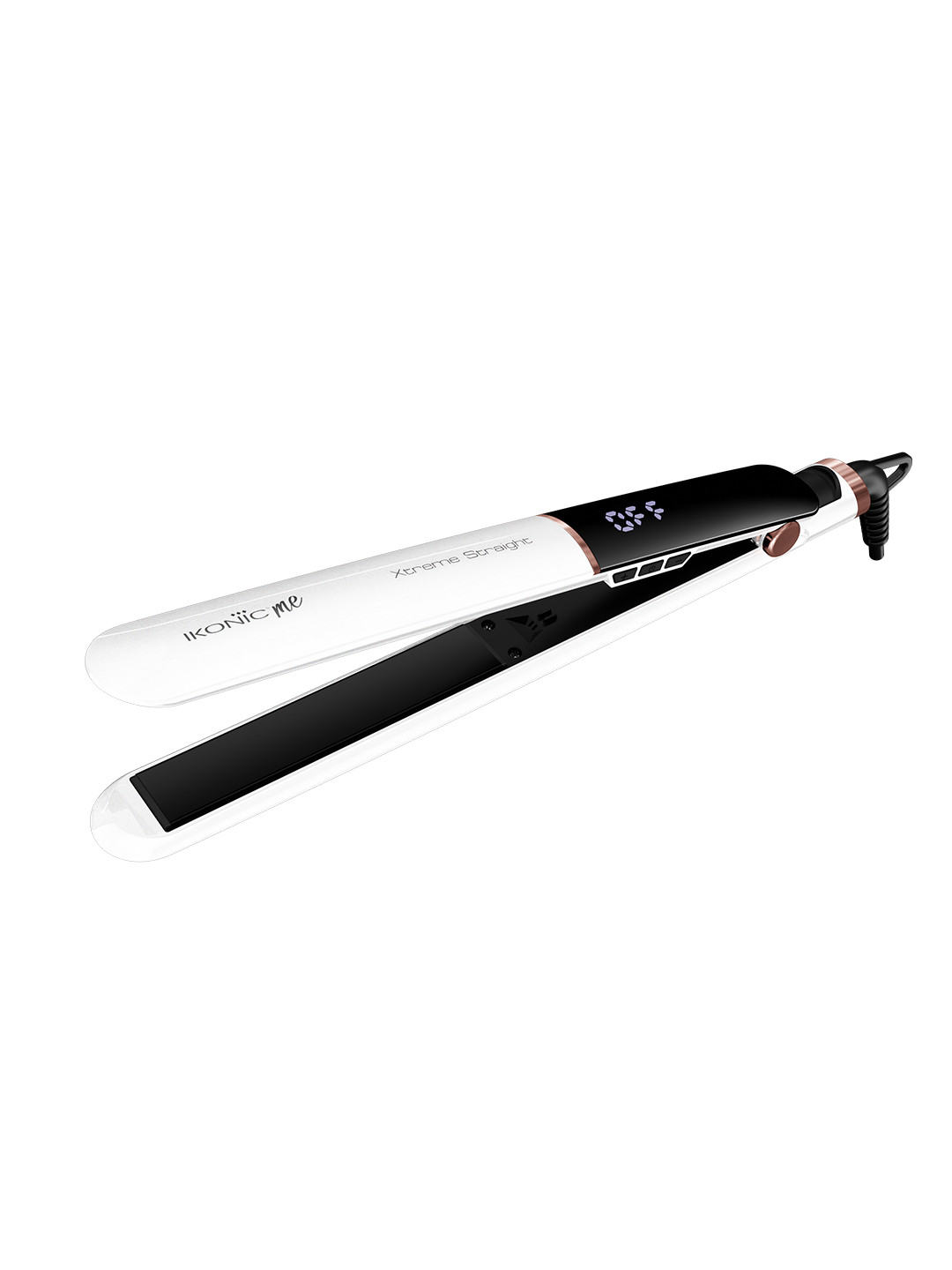 

Ikonic Me Xtreme Straight Hair Straightener with Extra Long Plates & Hand Lock Function - Pearl, White