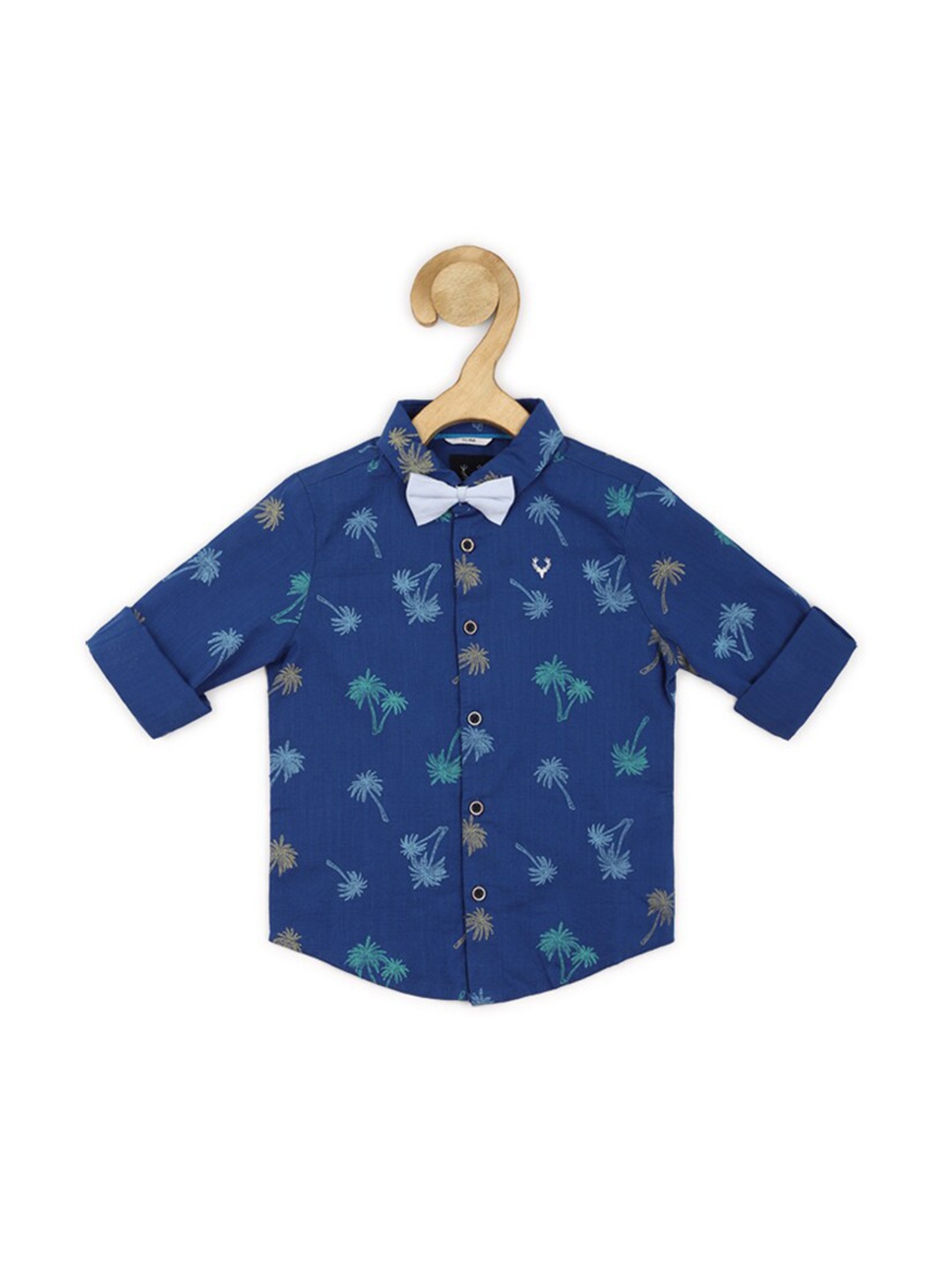 

Allen Solly Junior Boys Slim Fit Opaque Printed Casual Shirt, Blue