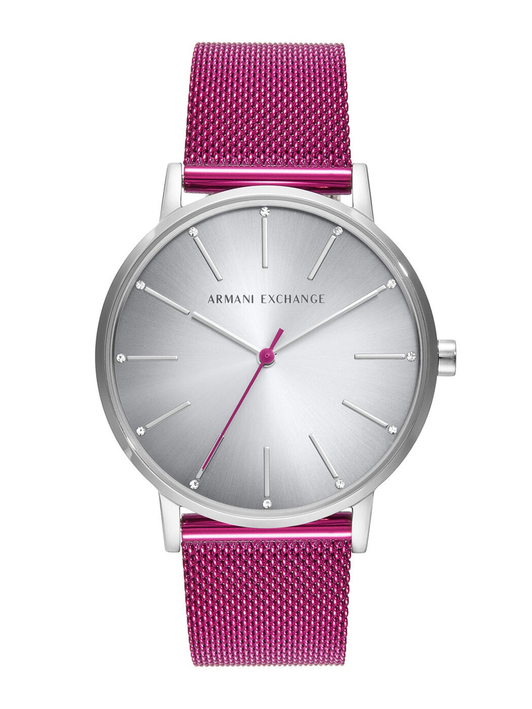

Armani Exchange Women Textured Dial Reset Time Analogue Watch AX5616, Grey