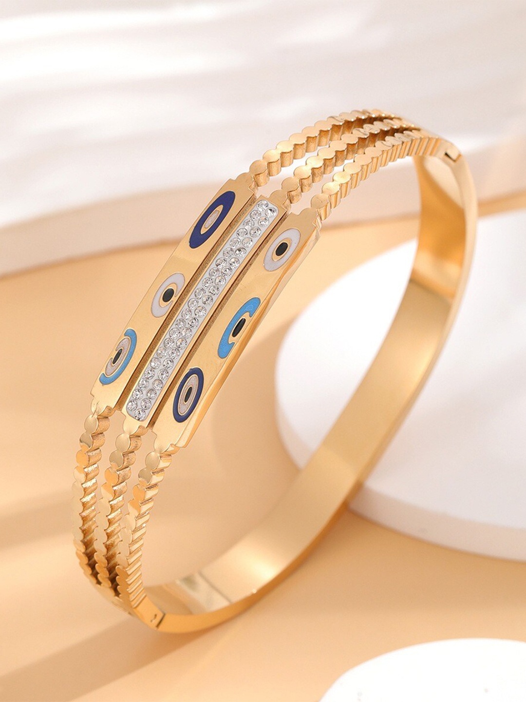 

VIEN Women Gold-Plated Kada Bracelet