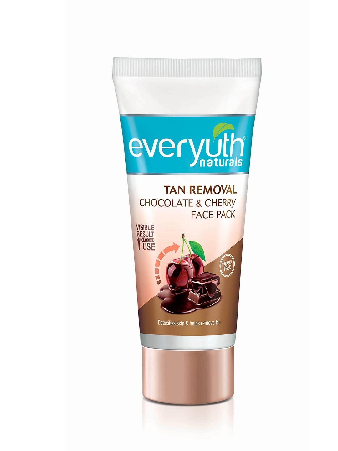 

everyuth Naturals Tan Removal Chocolate & Cherry Face Pack To Remove Tan - 50g, Brown