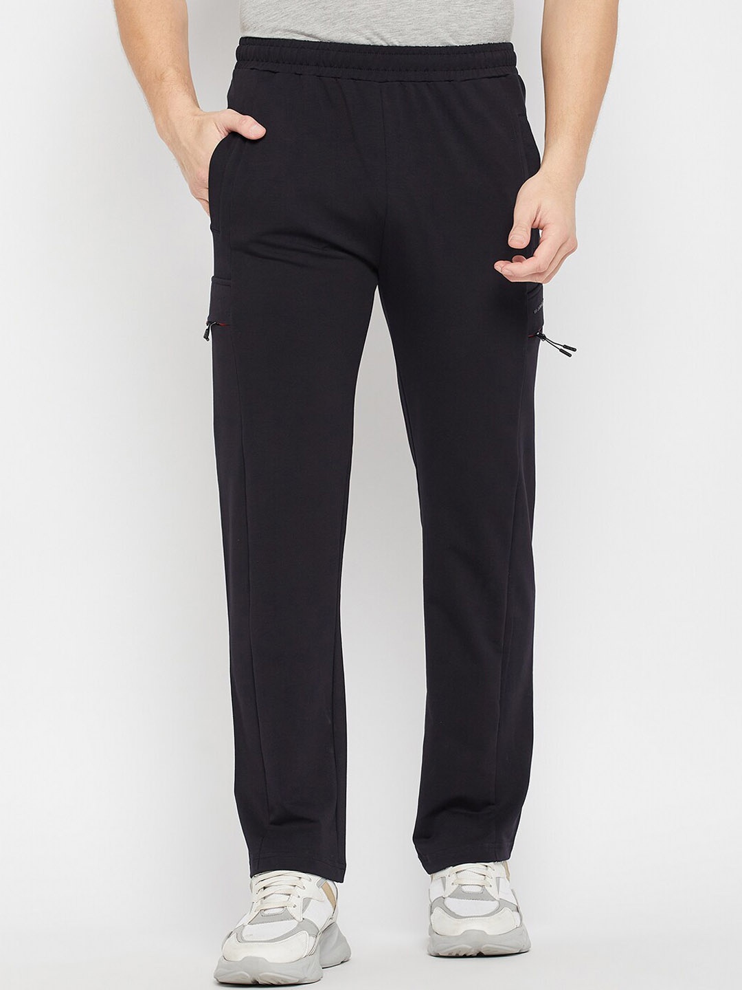 

Okane Men Mid Rise Track Pants, Navy blue