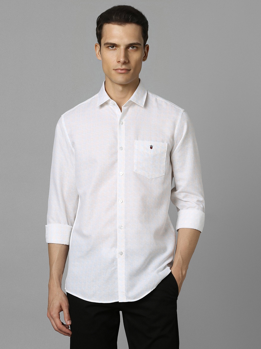 

Louis Philippe Sport Slim Fit Pure Cotton Casual Shirt, White