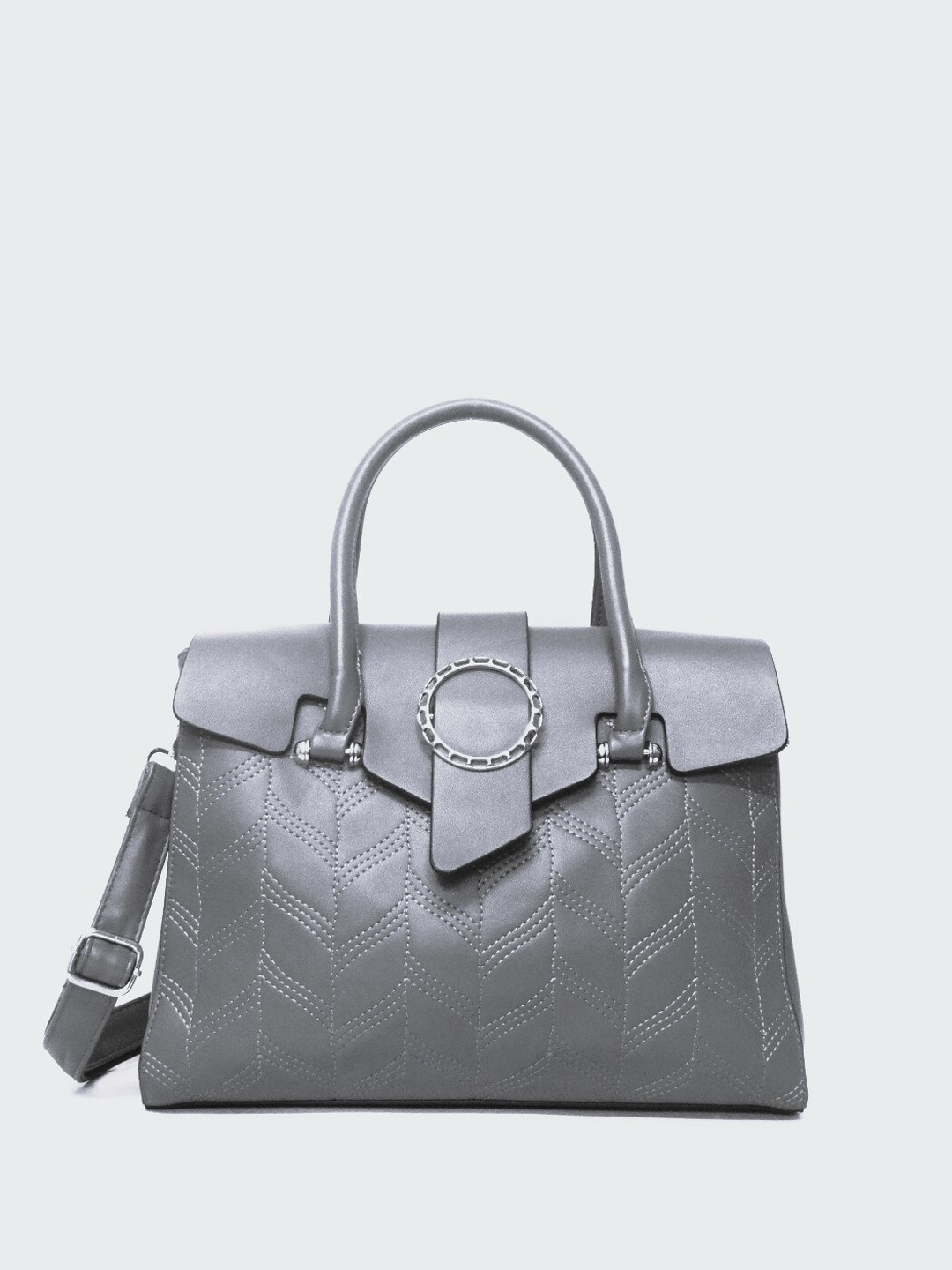 CHRONICLE Oversized Swagger Handheld Bag, Grey