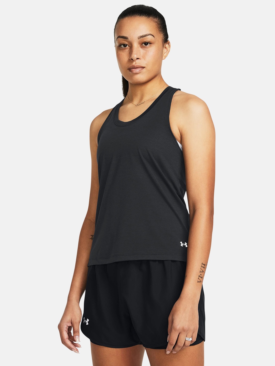 

UNDER ARMOUR Streaker Singlet Racerback Tank T-shirt, Black