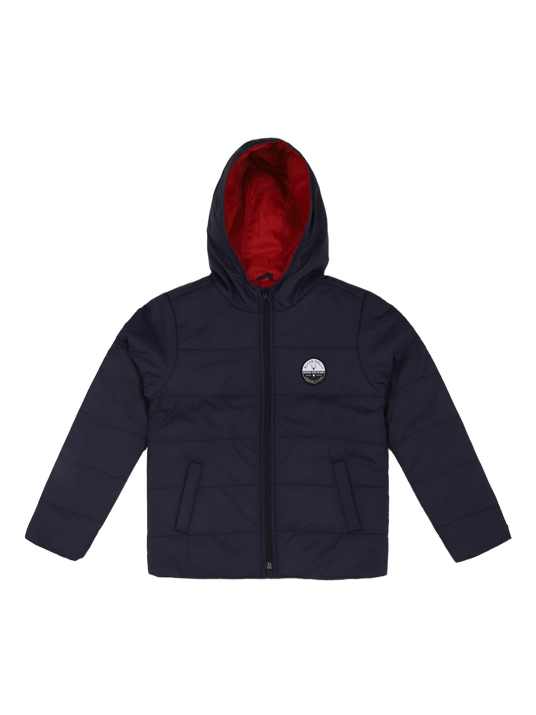 

Allen Solly Junior Boys Hooded Long Sleeves Padded Jacket, Navy blue