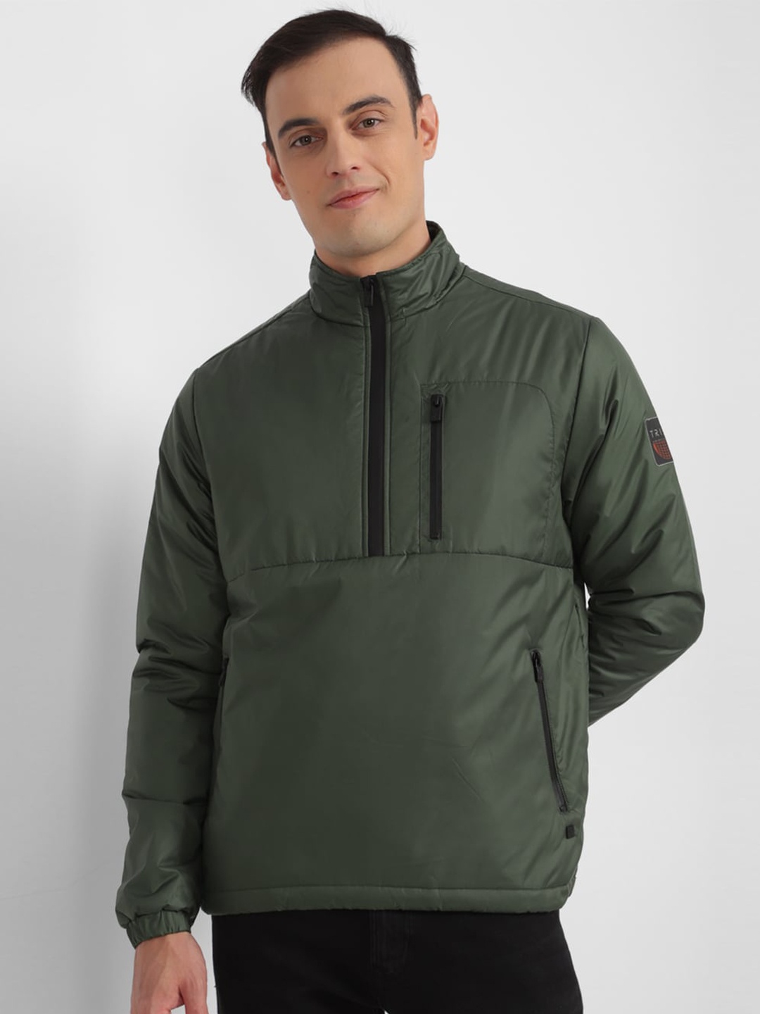 

Allen Solly Tribe Mock Collar Sporty Jacket, Green
