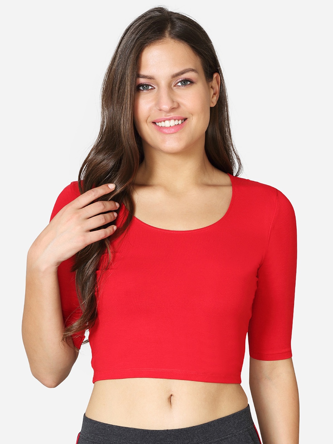 

VStar Stretchable Saree Blouse, Red