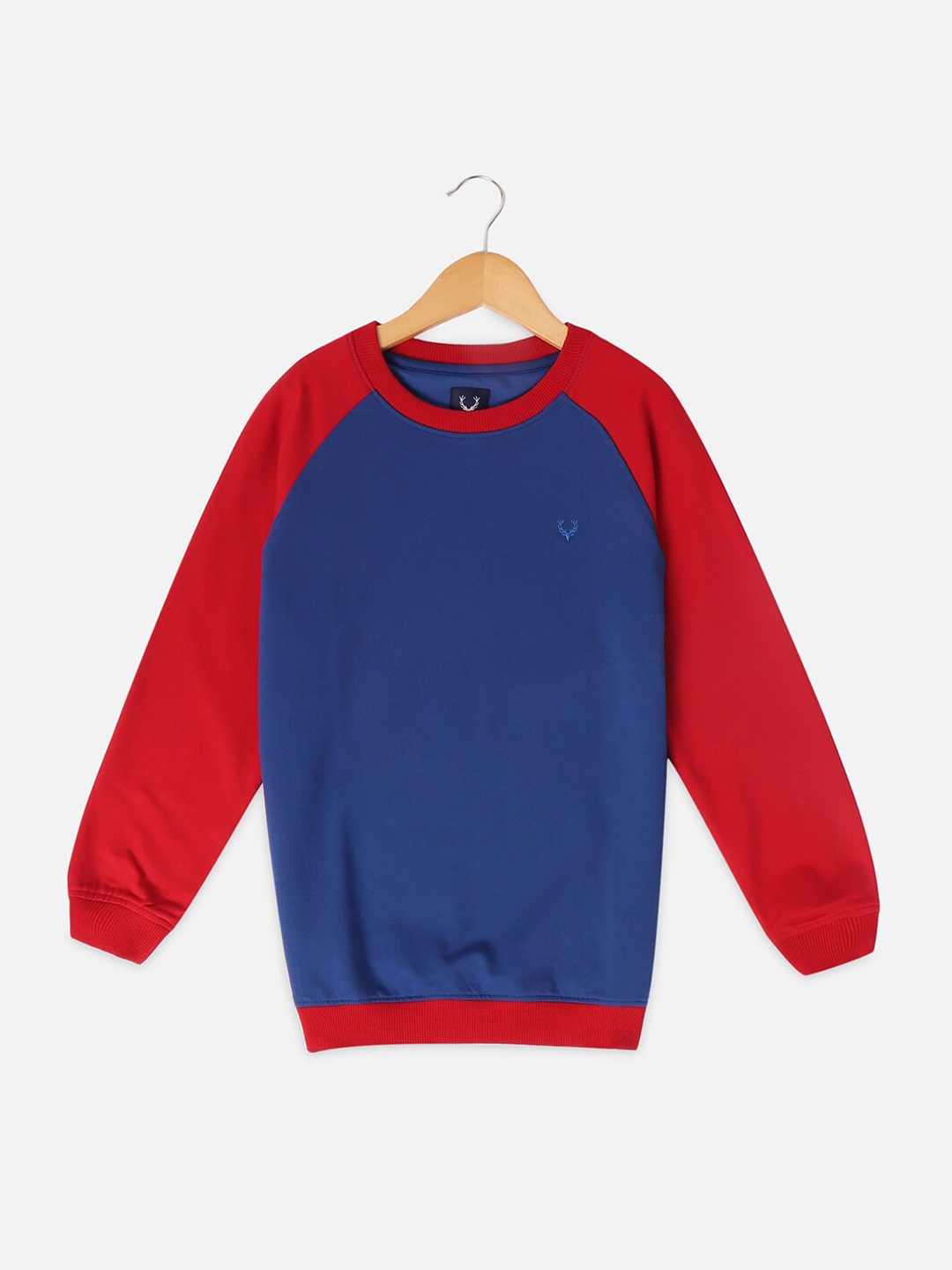 

Allen Solly Junior Boys Round Neck Raglan Sleeves Sweatshirt, Blue