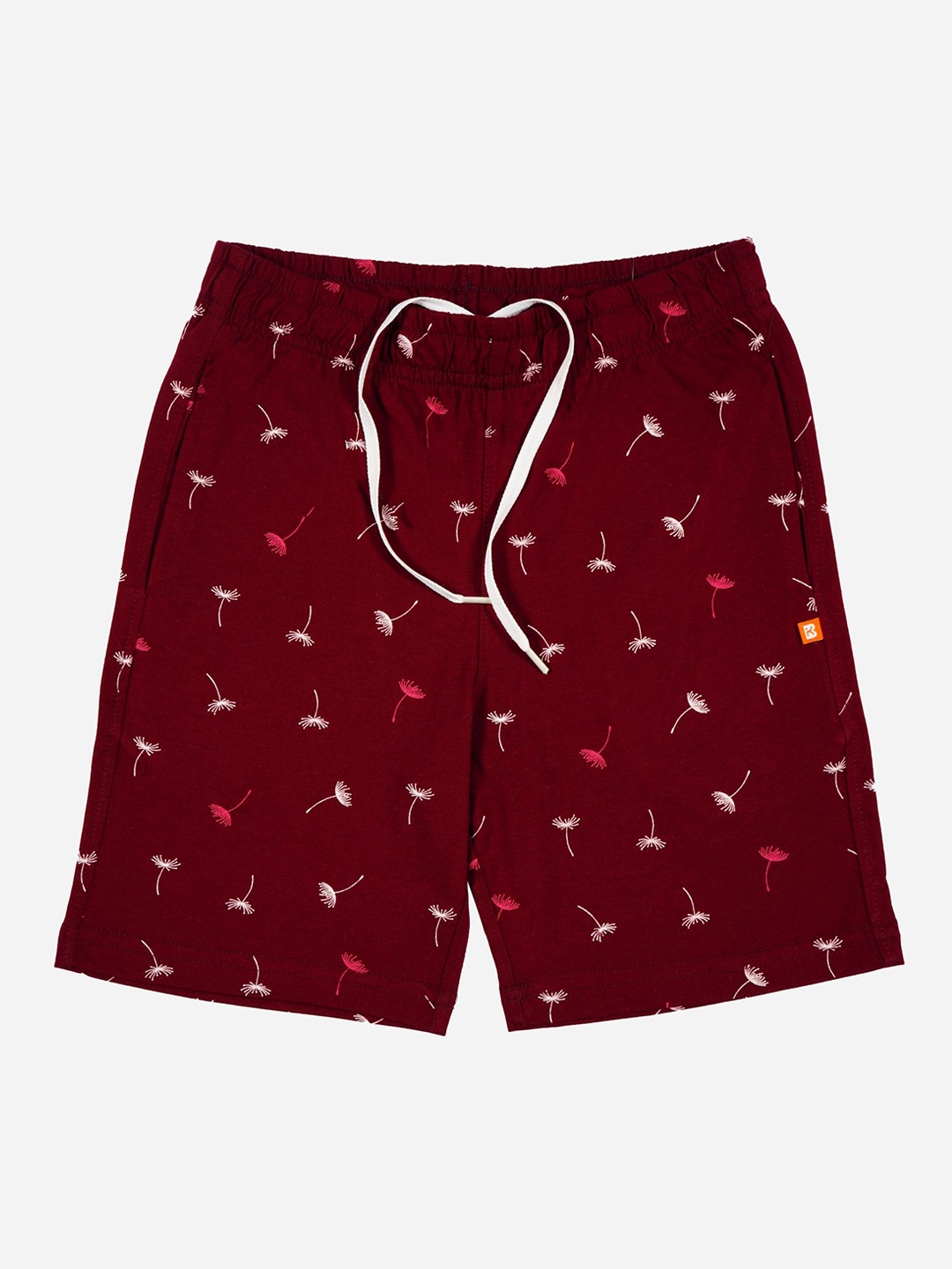 

Bodycare Kids Girls Printed Cotton Regular Fit Shorts, Coffee brown