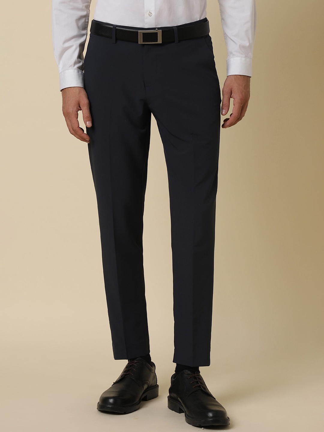 

Allen Solly Men Slim Fit Formal Trouser, Navy blue