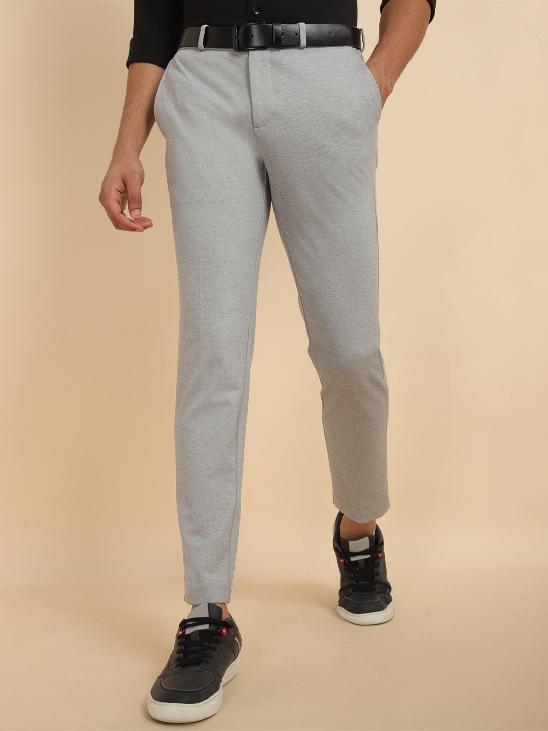 

Allen Solly Men Slim Fit Formal Trouser, Grey