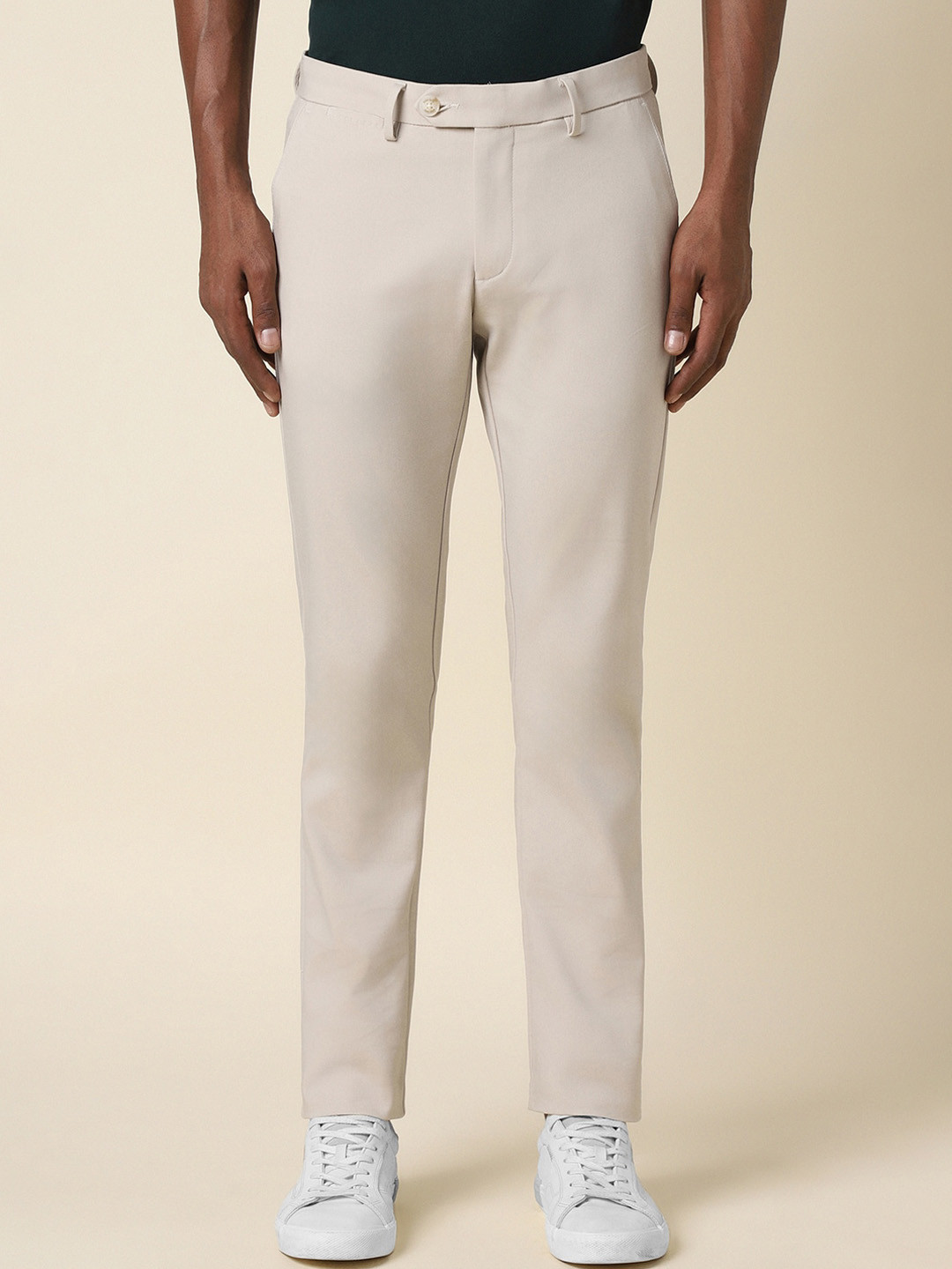 

Allen Solly Men Slim Fit Trouser, Cream