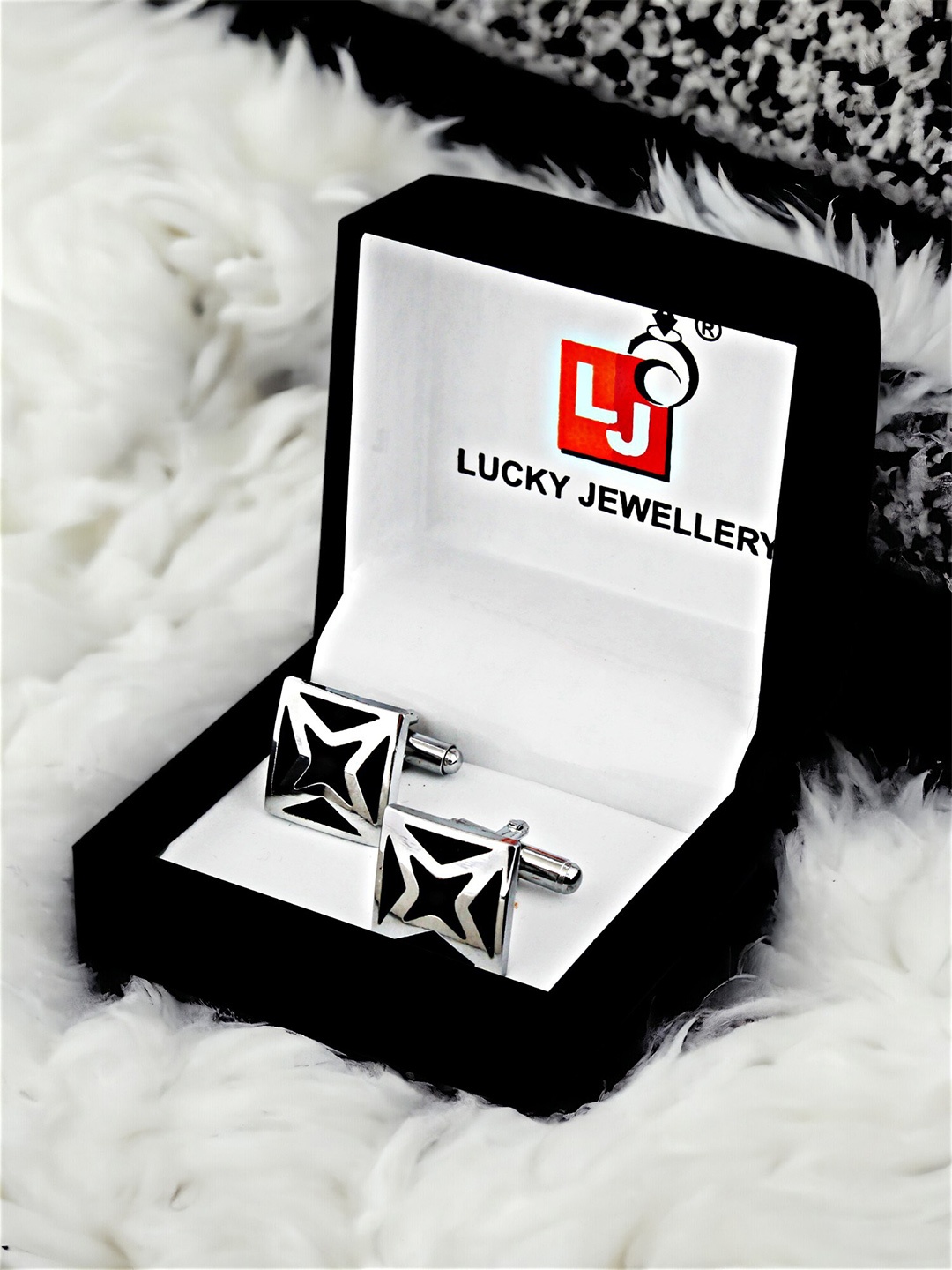 

LUCKY JEWELLERY Silver Plated Formal Cuff Shirt Button, Blazer Cufflinks