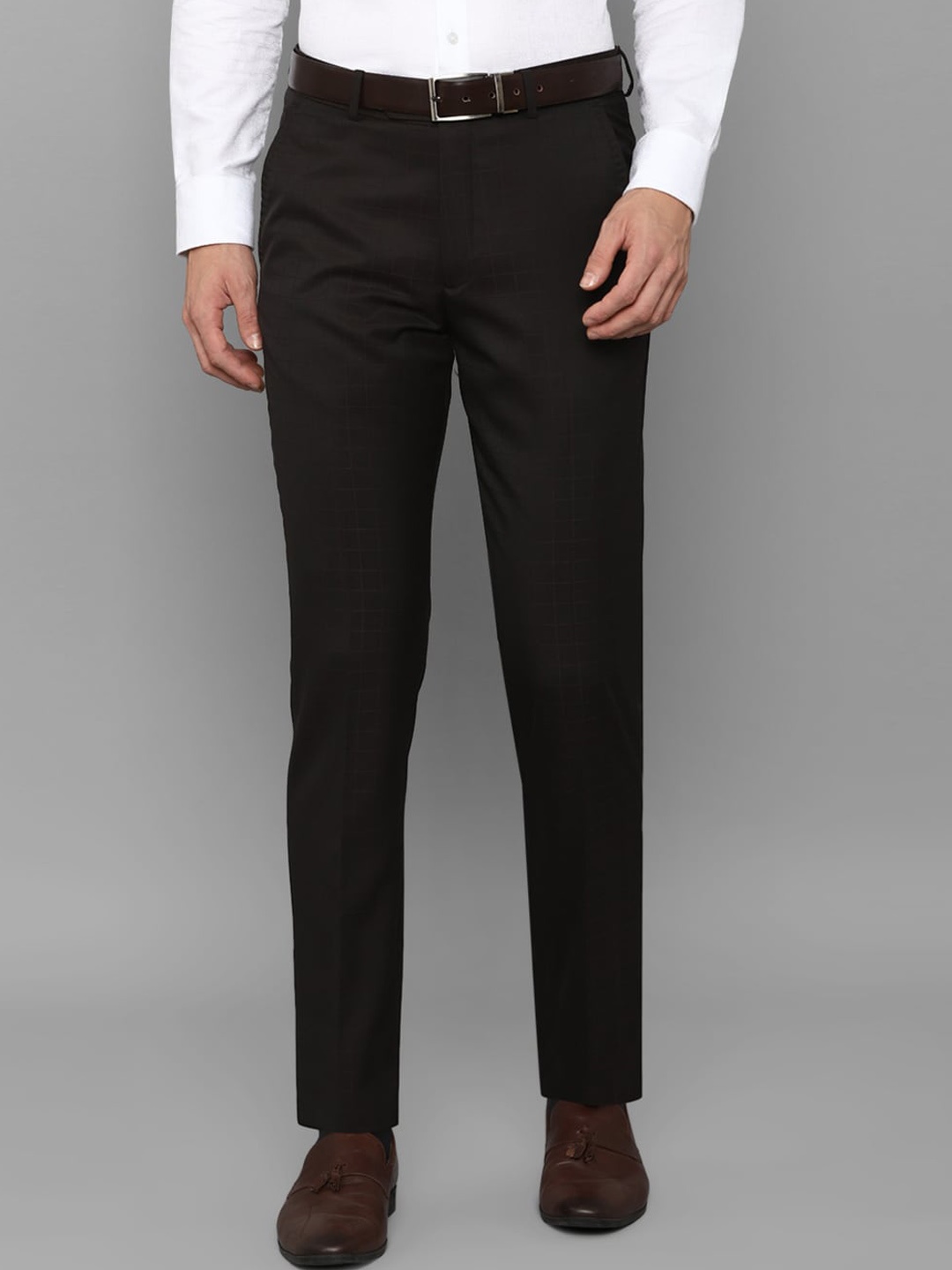 

Louis Philippe Men Slim Fit Formal Trousers, Black