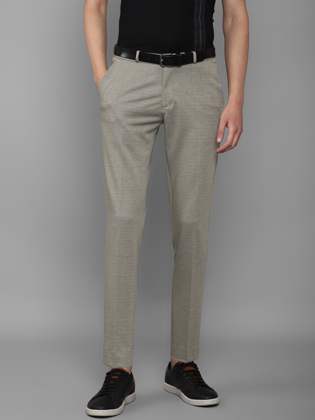 

Louis Philippe Sport Men Slim Fit Chinos Cotton Trousers, Grey
