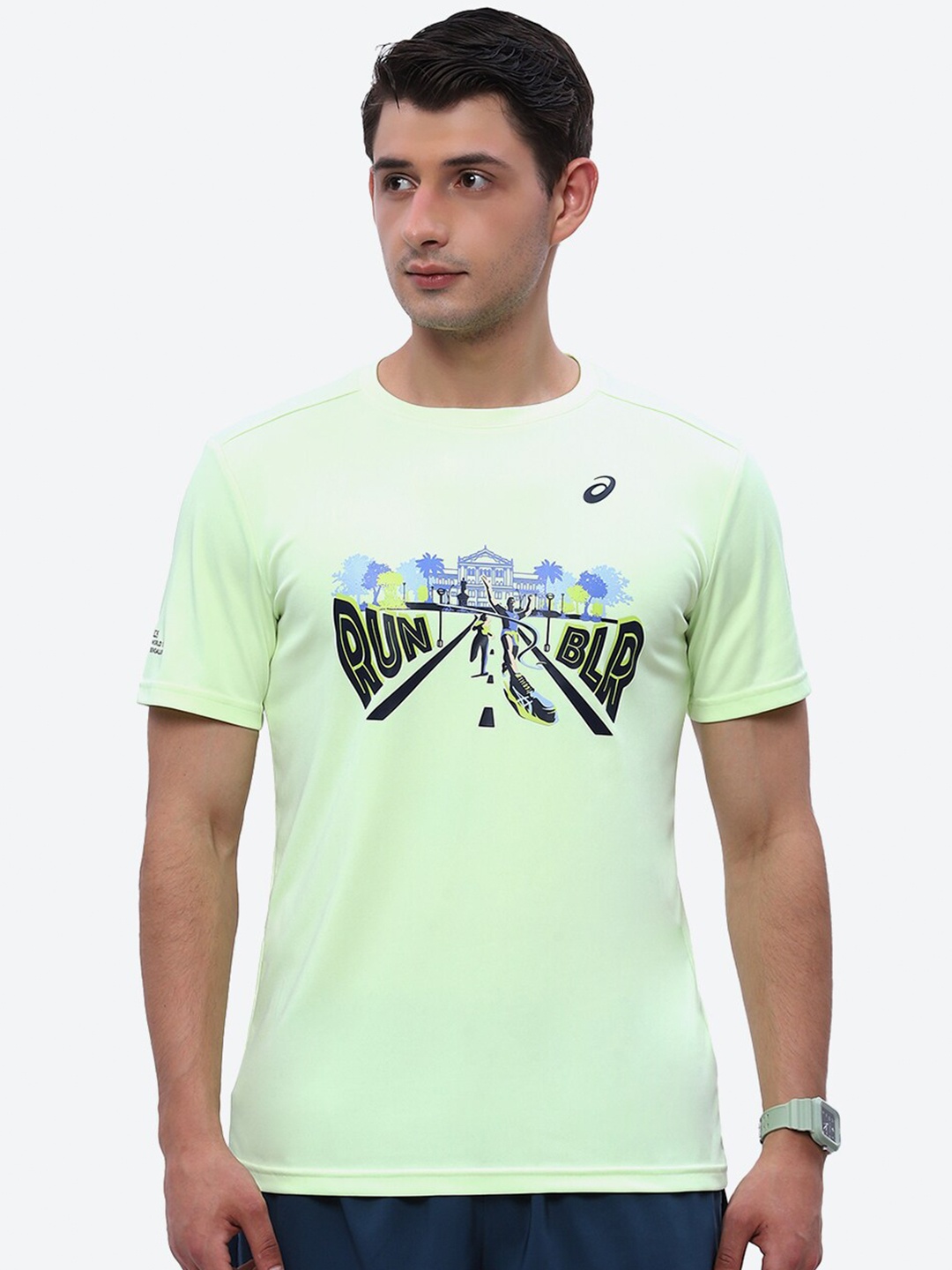 

ASICS Tcs2024 Sm Graphic Ss Top, Yellow