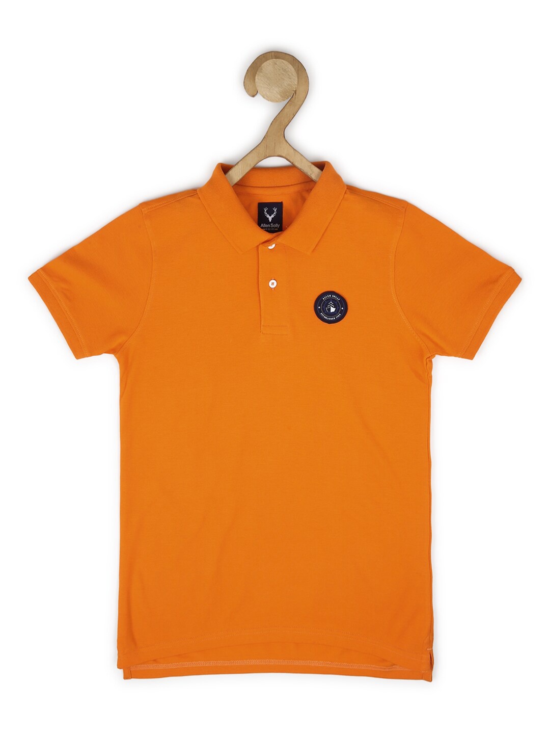 

Allen Solly Junior Boys Polo Collar Applique Cotton T-shirt, Orange