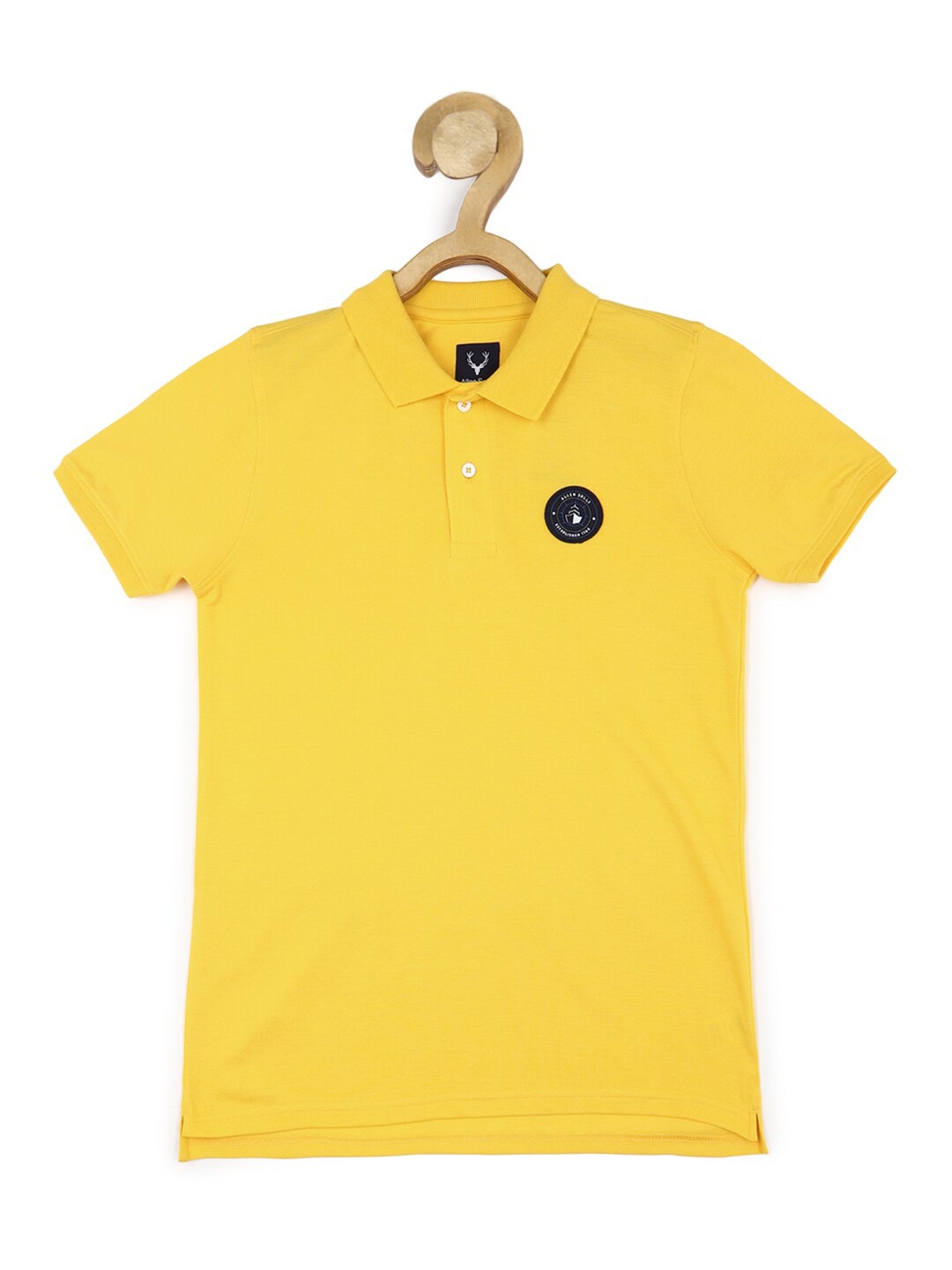 

Allen Solly Junior Boys Polo Collar Applique Cotton T-shirt, Yellow