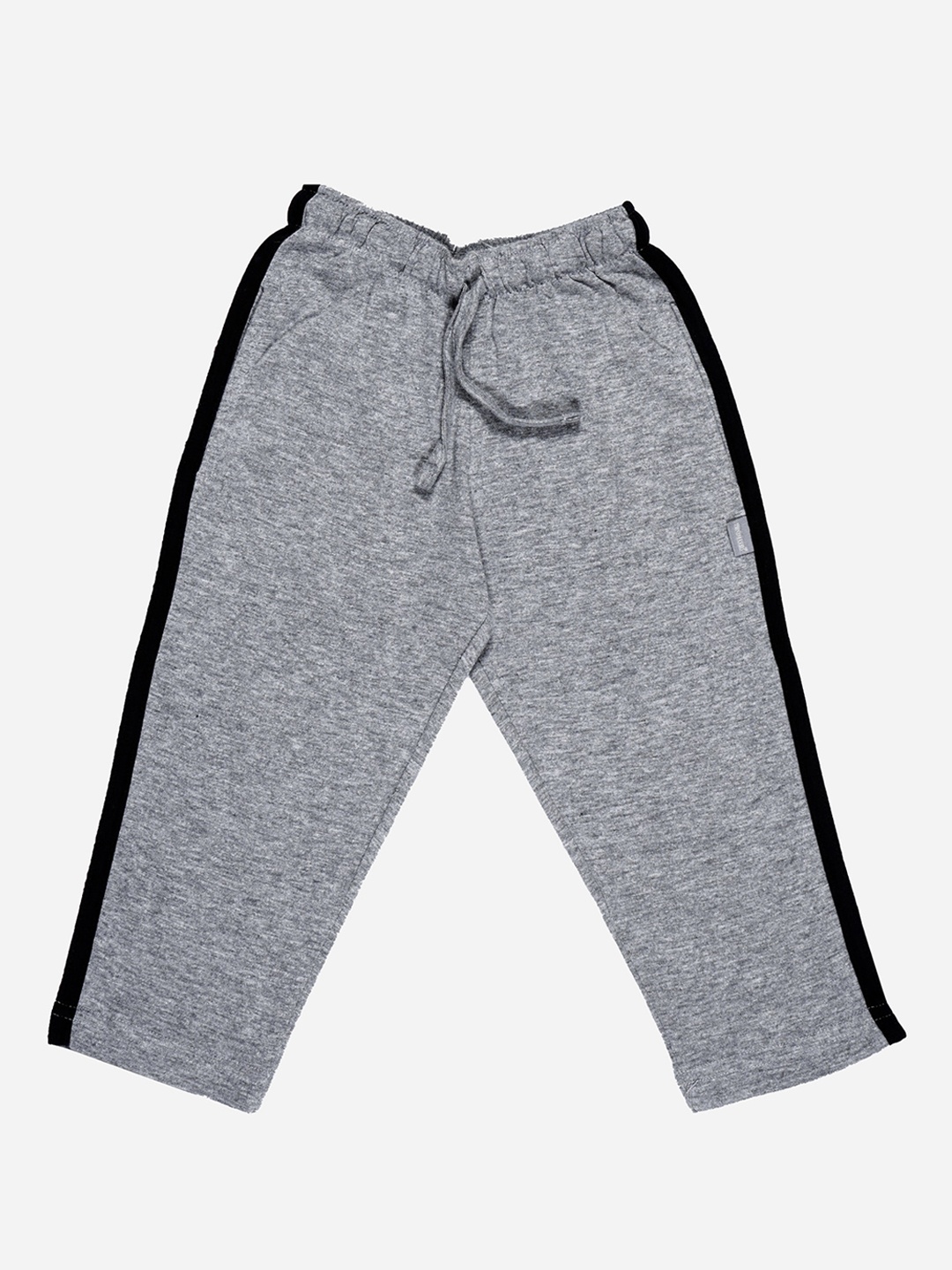 

Bodycare Boys Striped Cotton Track Pants, Grey melange