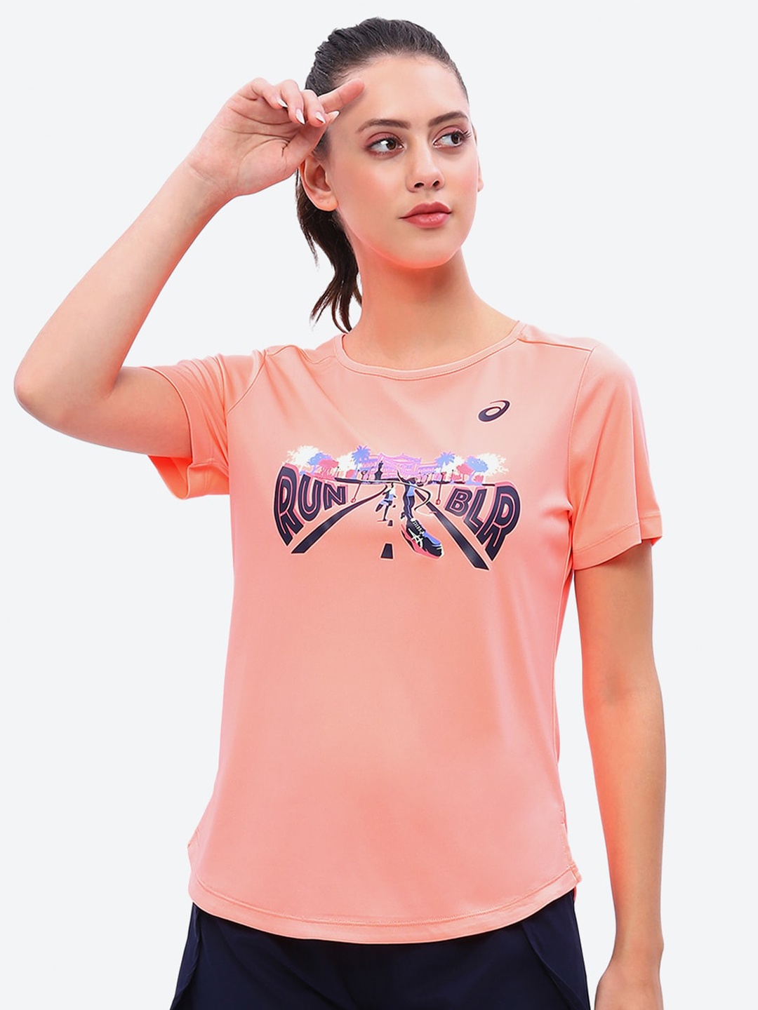 

ASICS Sun Corel Tcs2024 Sm Graphic Ss Top, Pink