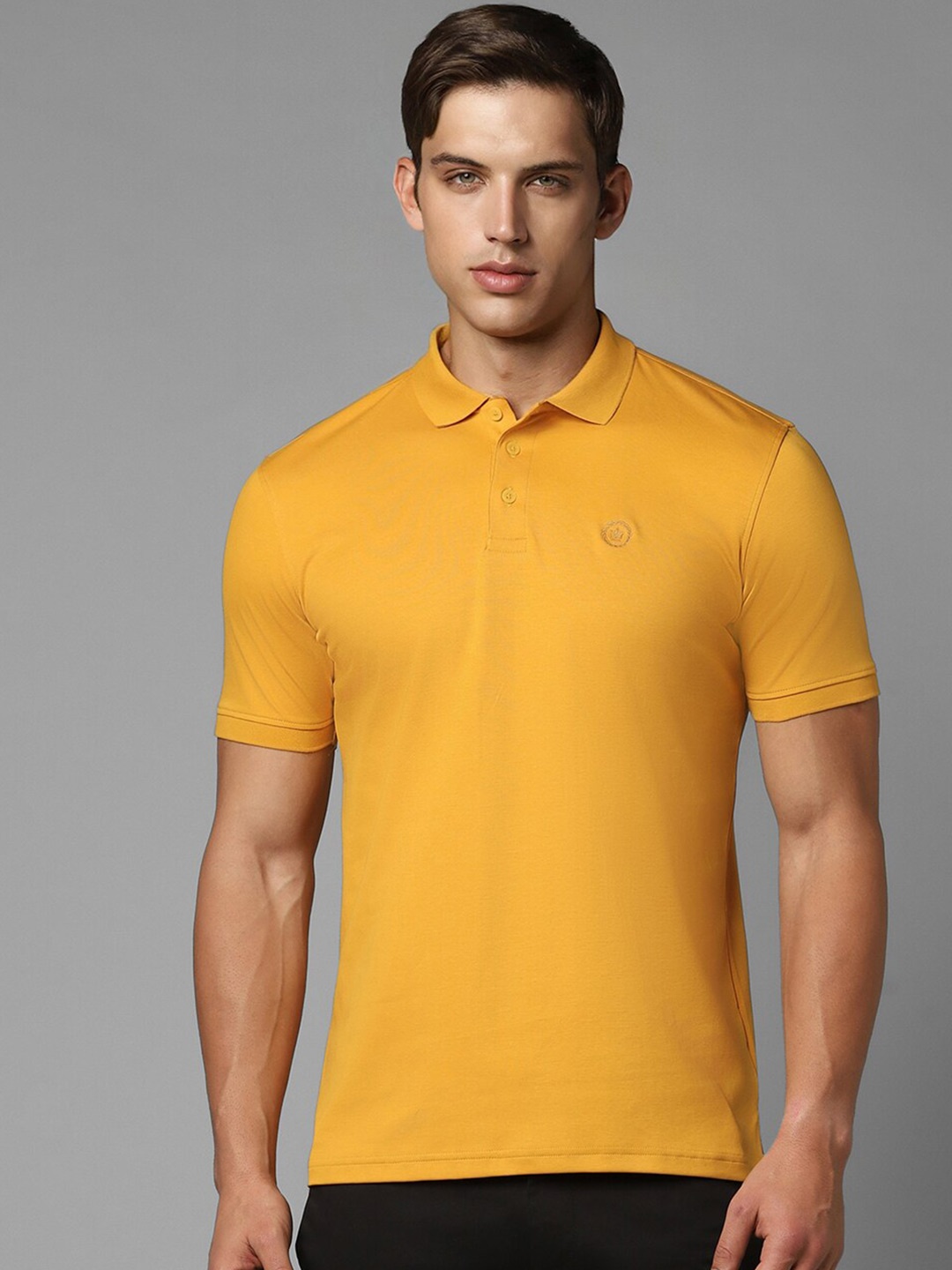 

Louis Philippe Polo Collar Casual T-shirt, Yellow