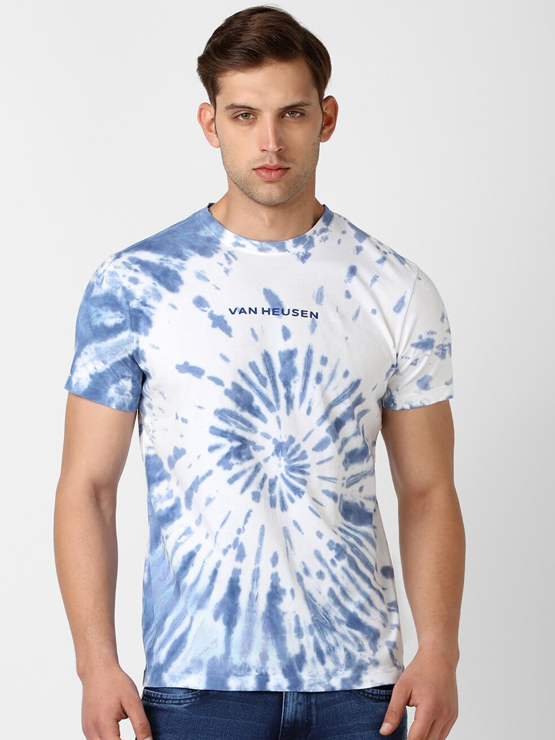 

VAN HEUSEN DENIM LABS Dyed Crew Neck T-shirt, White