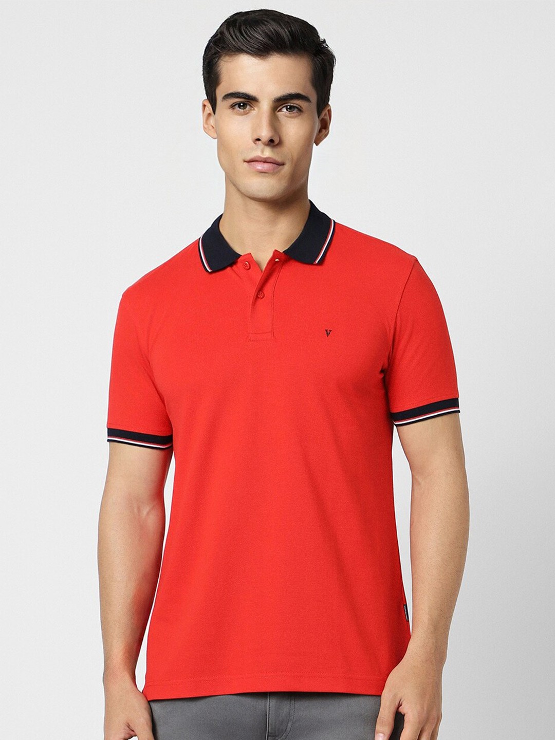 

Van Heusen Sport Polo Collar Short Sleeves T-shirt, Red