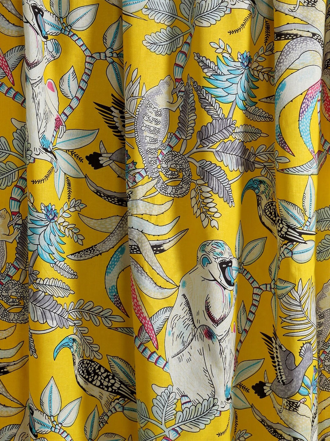 

HANDICRAFT PALACE Women Printed Pure Cotton Unstitched Shirt Fabric, Yellow
