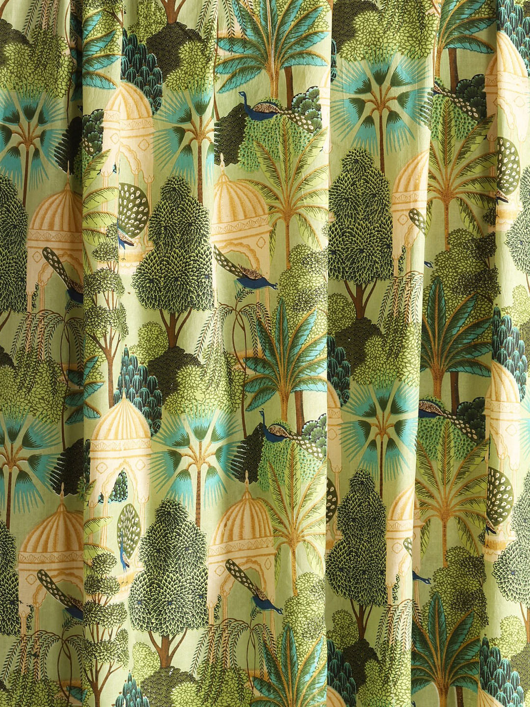 

HANDICRAFT PALACE Women Printed Pure Cotton Unstitched Shirt Fabric, Green