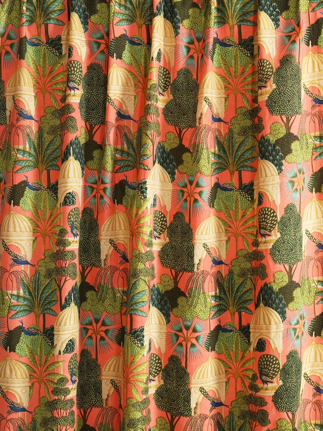 

HANDICRAFT PALACE Women Printed Cotton Shirt Clothing Fabric, Peach
