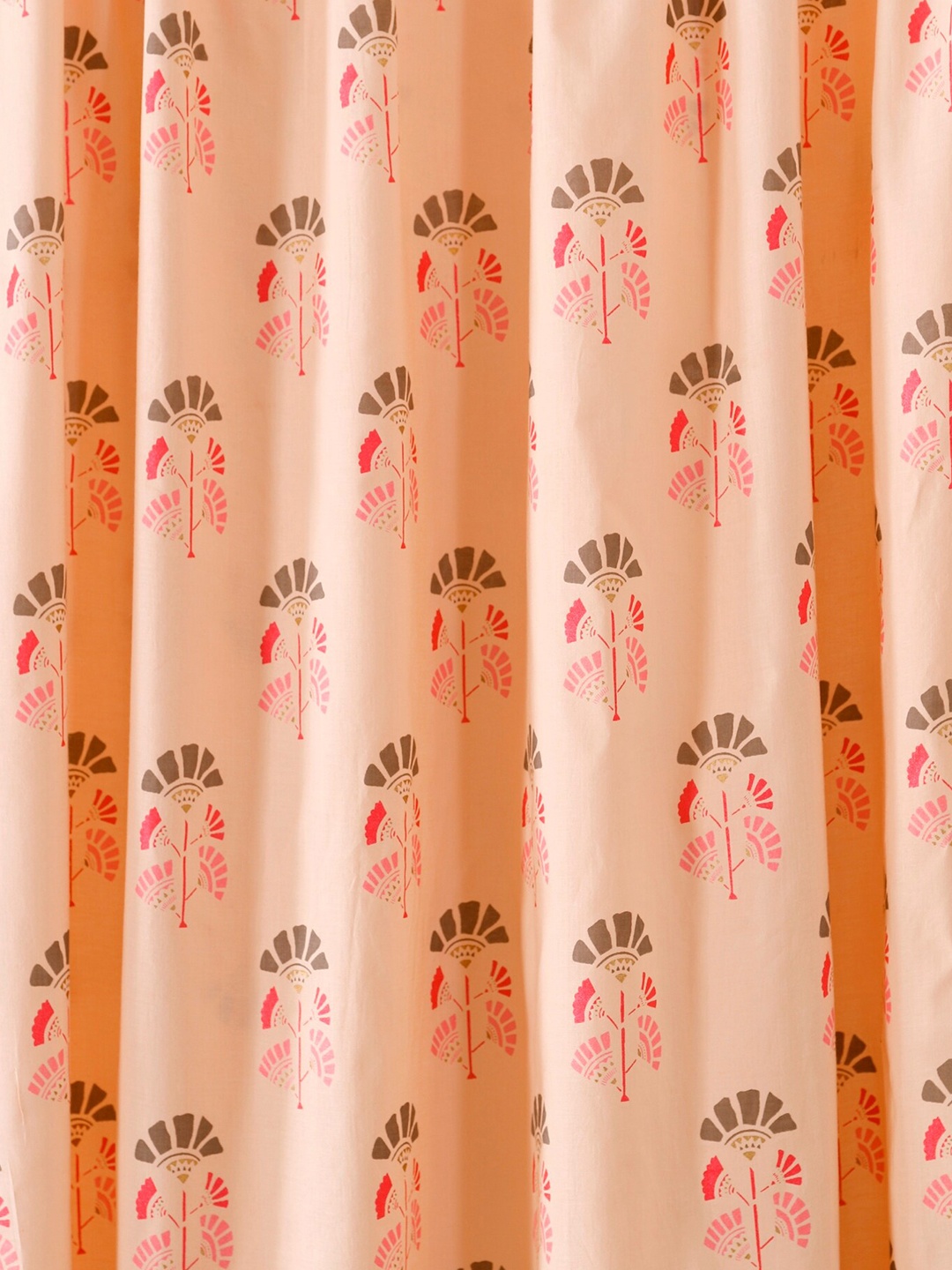 

HANDICRAFT PALACE Women Printed Pure Cotton Unstitched Shirt Fabric, Peach