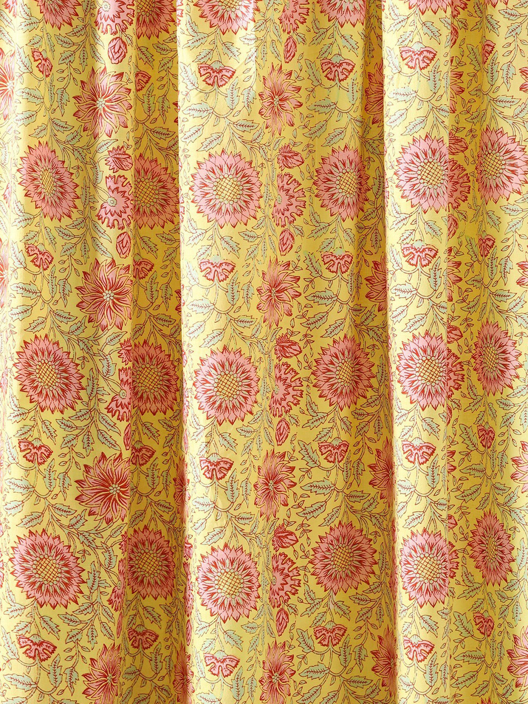 

HANDICRAFT PALACE Women Printed Pure Cotton Unstitched Shirt Fabric, Yellow