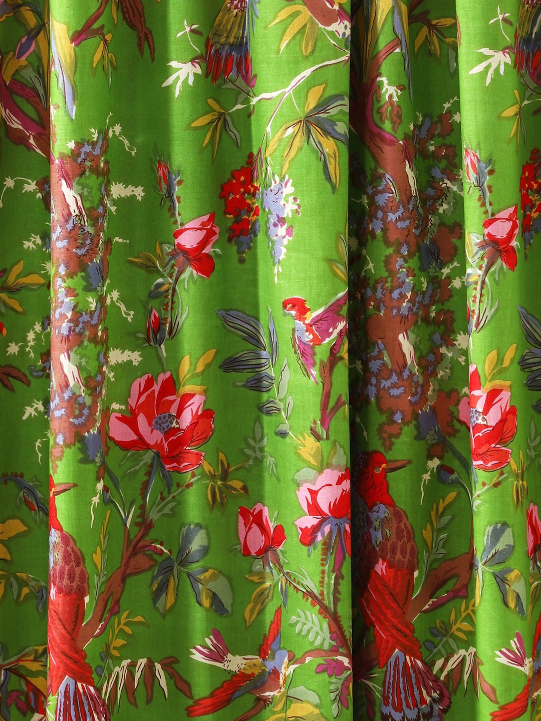 

HANDICRAFT PALACE Women Printed Cotton Shirt Clothing Fabric, Green