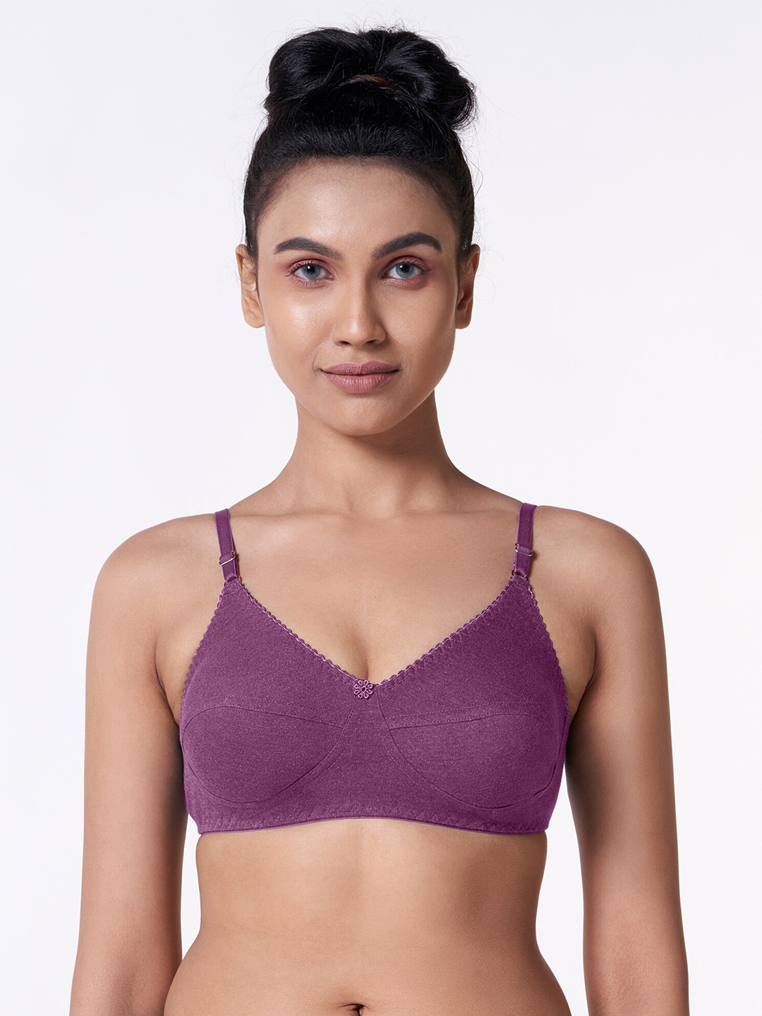 

BLOSSOM Full Coverage Non Padded Everyday Bra With All Day Comfort, Purple