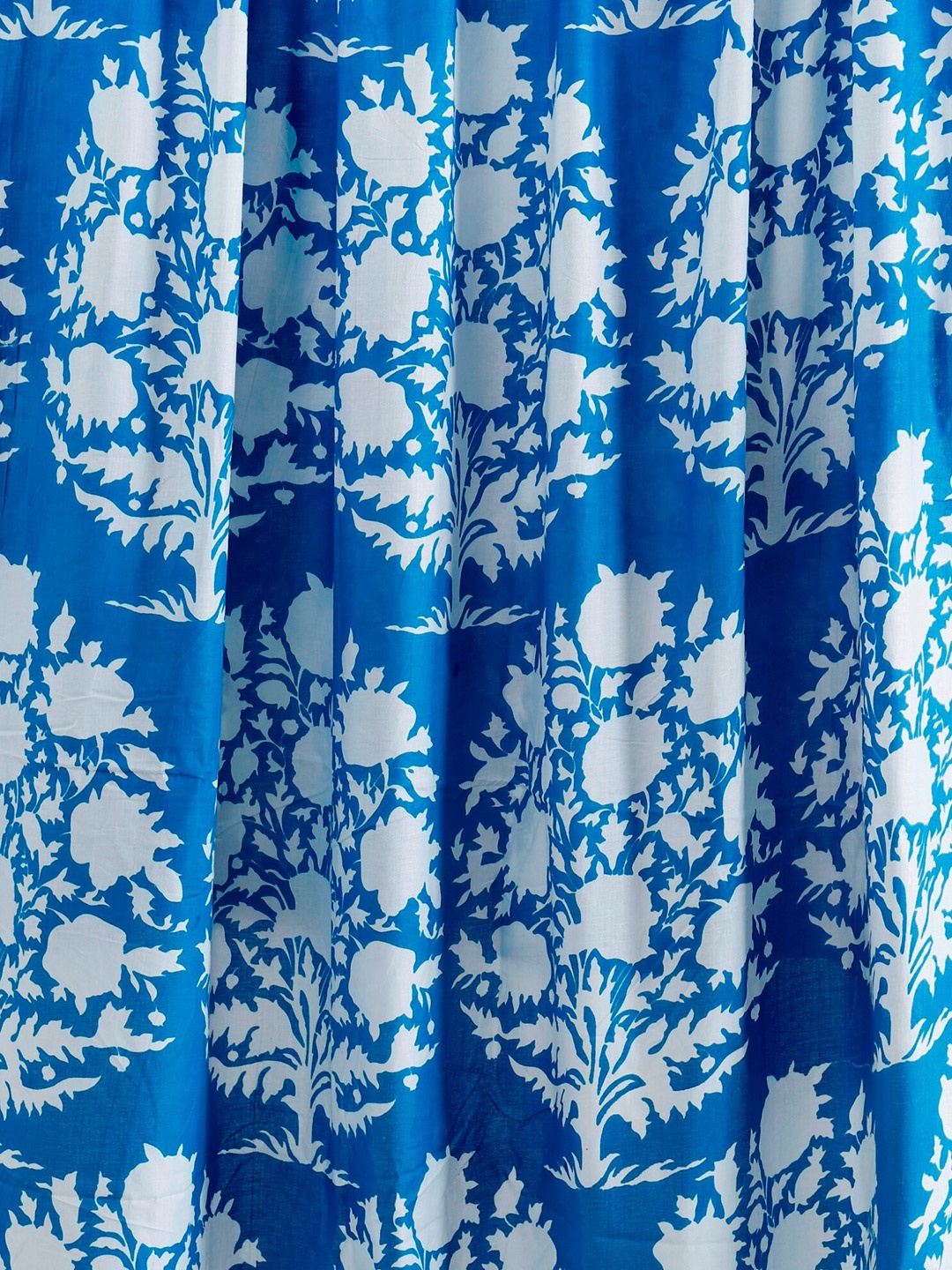 

HANDICRAFT PALACE Women Printed Cotton Shirt Clothing Fabric, Blue