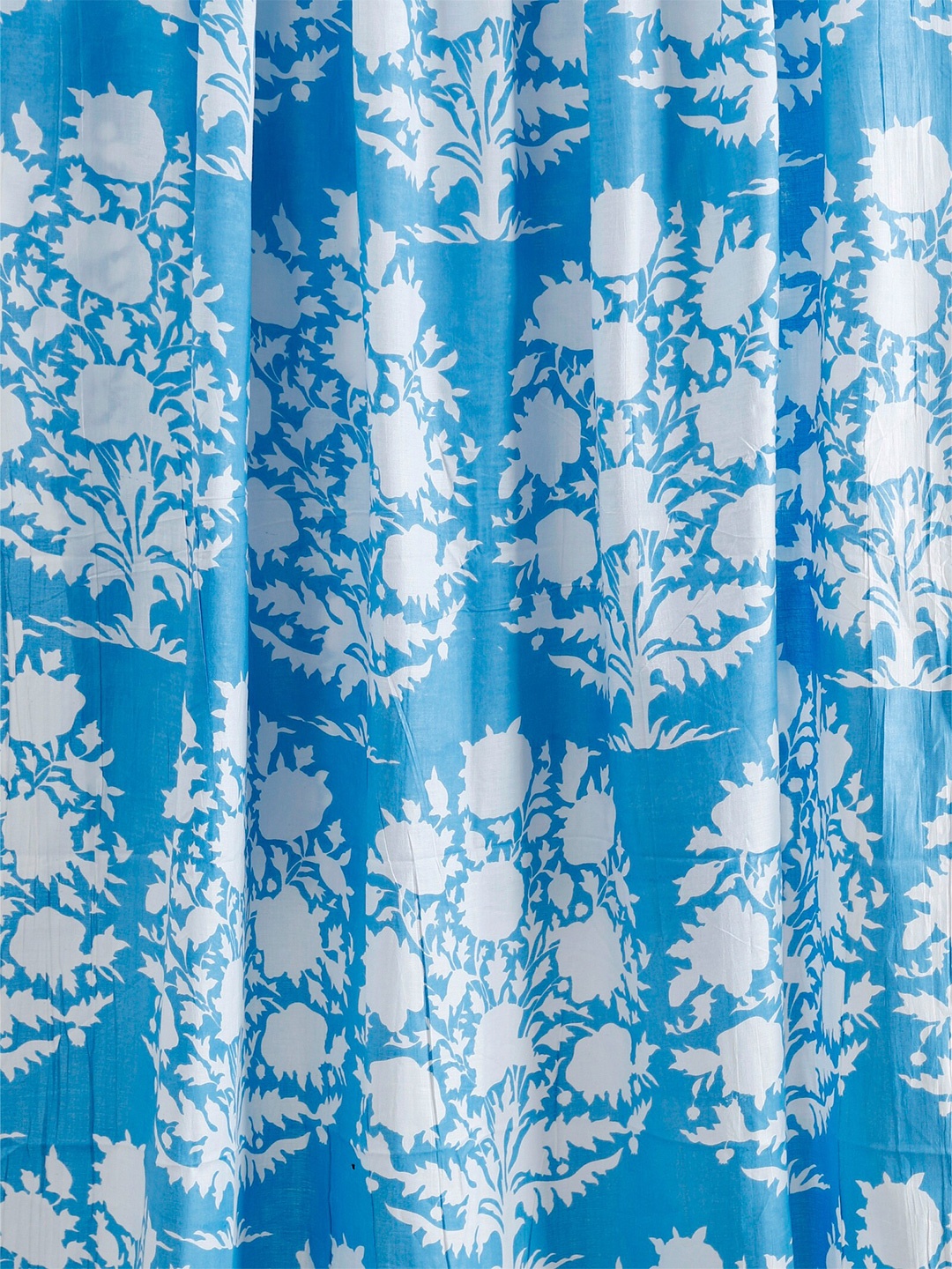 

HANDICRAFT PALACE Women Printed Cotton Shirt Clothing Fabric, Blue