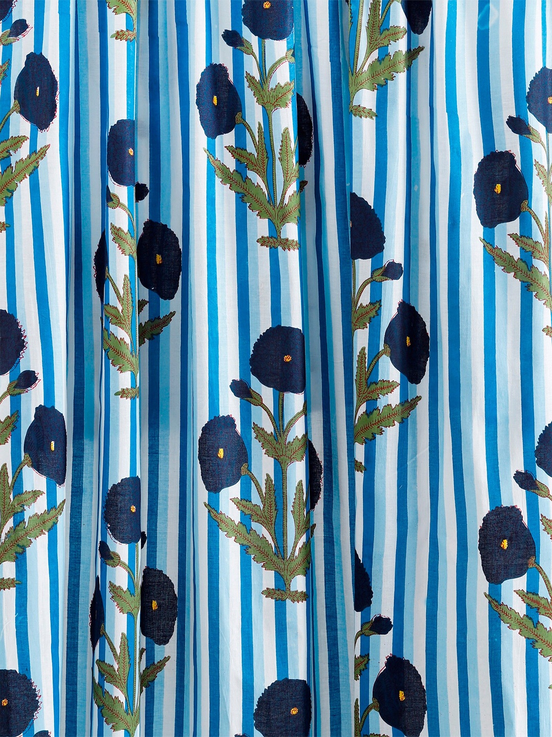

HANDICRAFT PALACE Women Printed Cotton Shirt Clothing Fabric, Blue