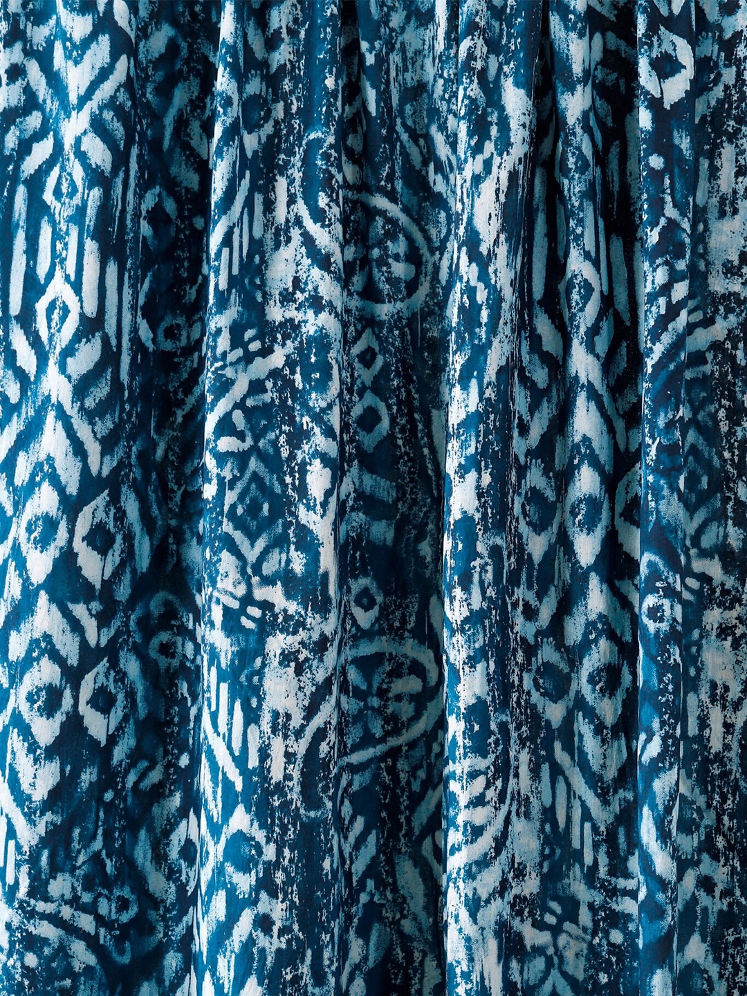 

HANDICRAFT PALACE Women Printed Pure Cotton Unstitched Shirt Fabric, Navy blue