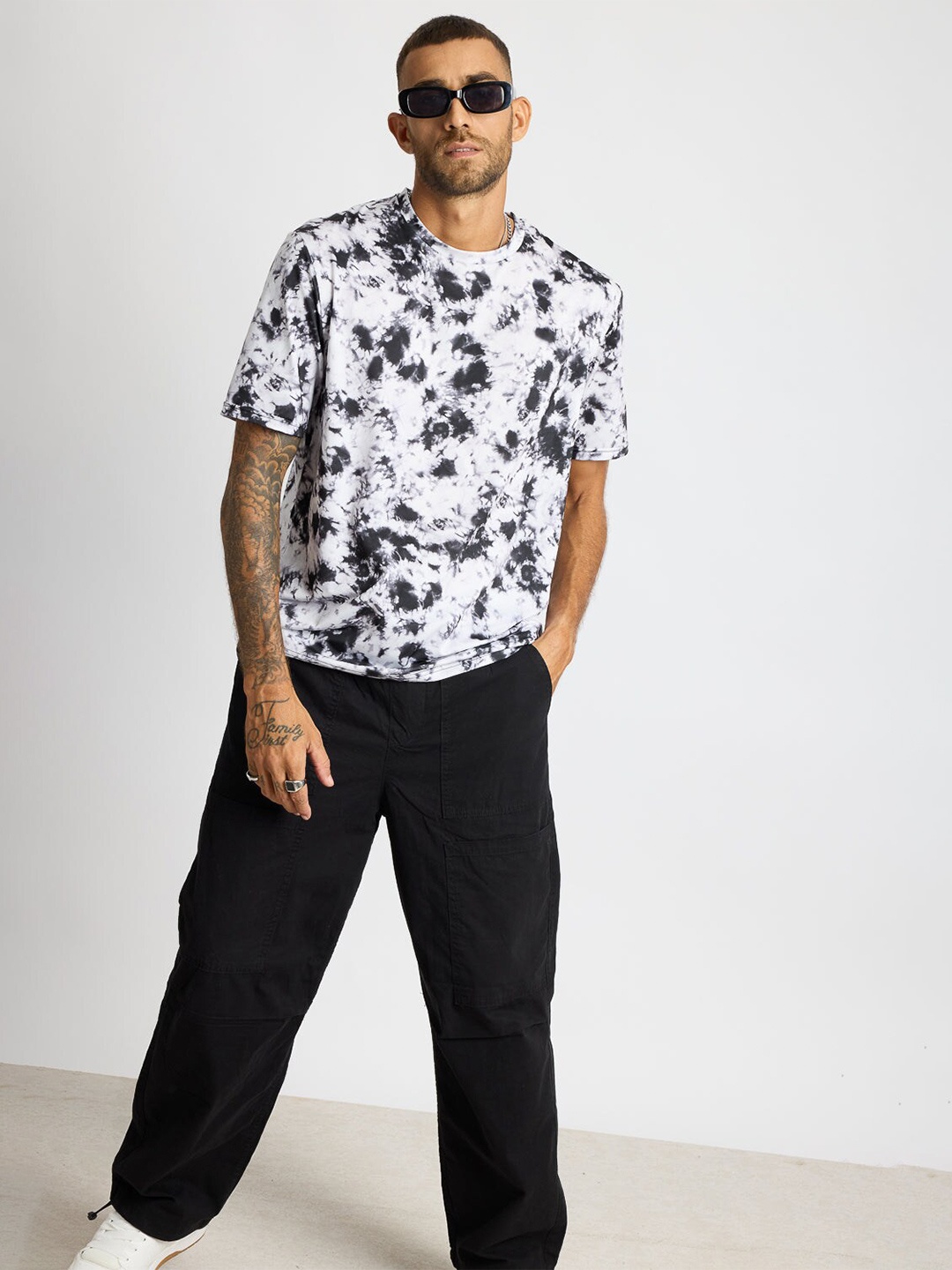 

FREAKINS Abstract Printed T-shirt, White