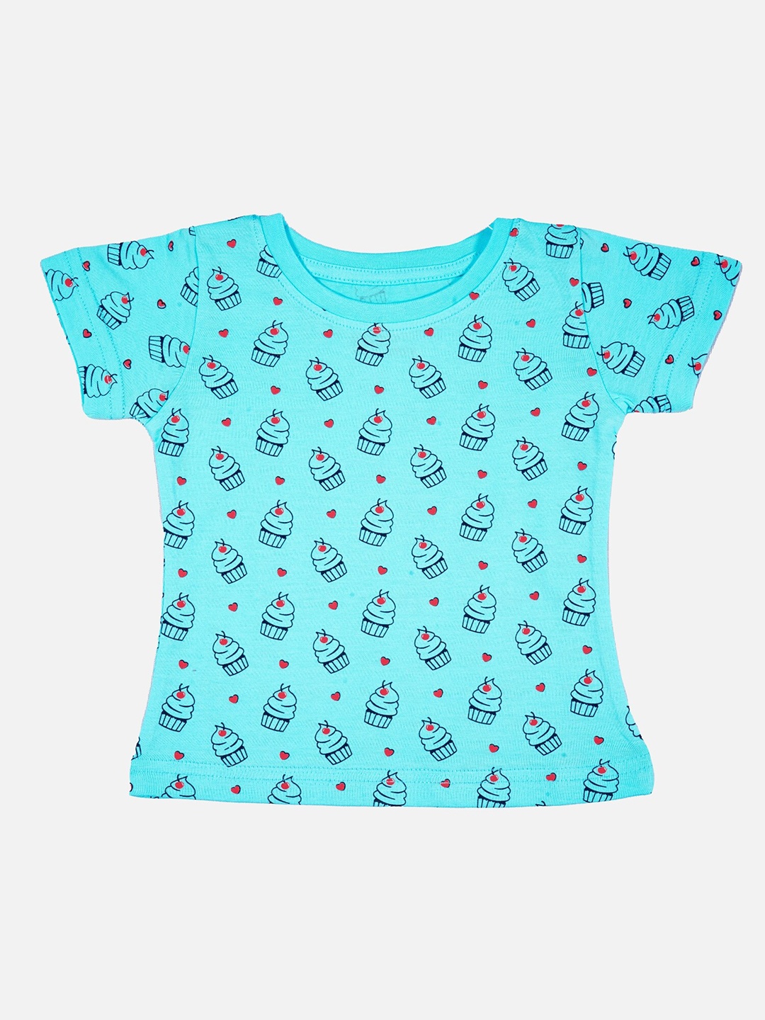 

Bodycare Girls Printed T-shirt, Turquoise blue
